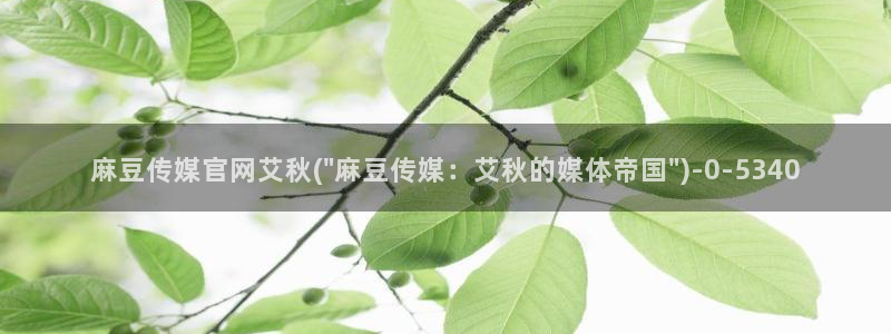 麻豆剧情解析